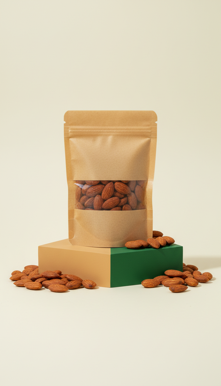 Almendras con pimentón ahumado bolsa kraft